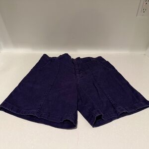 Jungmaven Navy Purple Wide-Leg Shorts